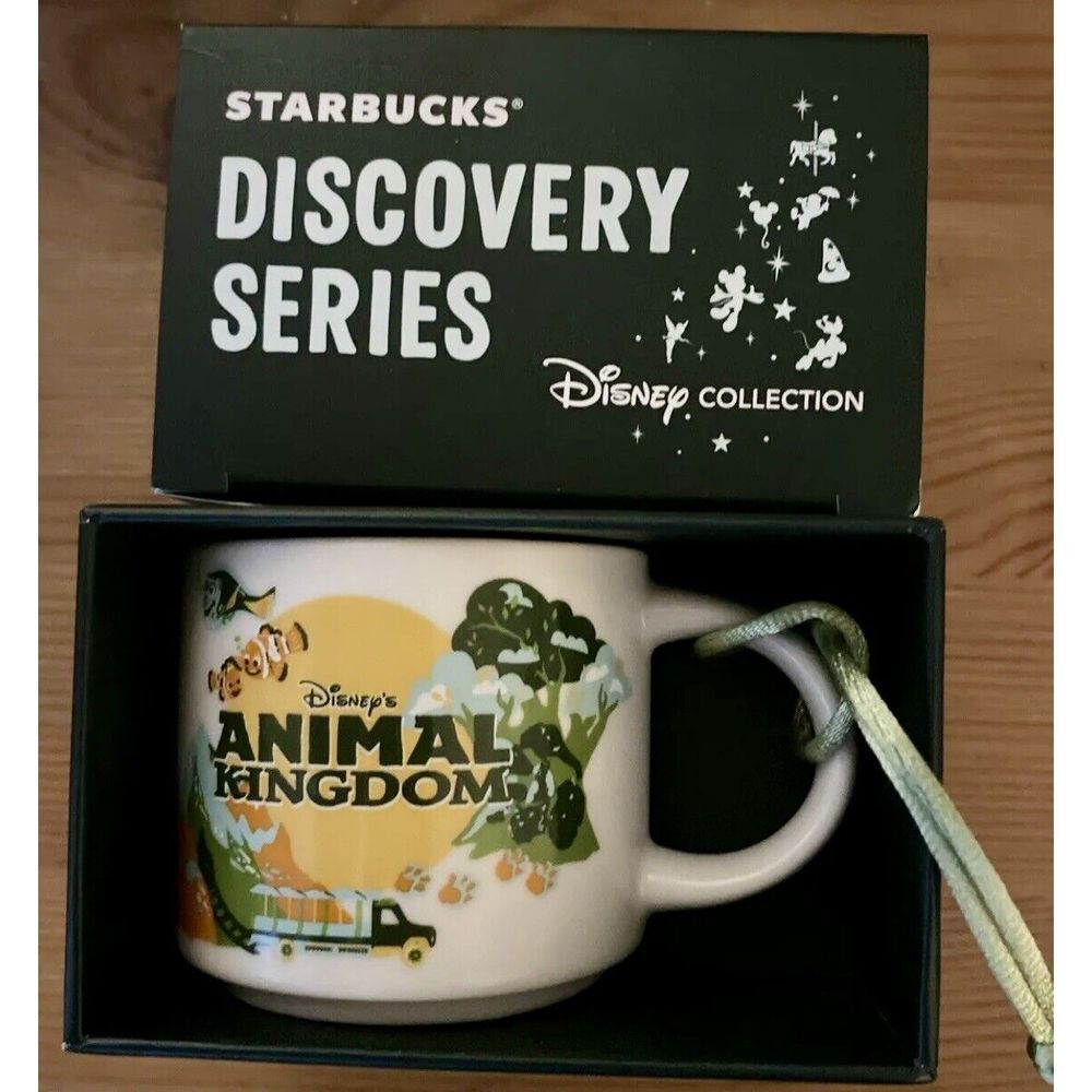 2024 Disney Parks Animal Kingdom Starbucks Ornament Cup Discovery‎ Series 2 oz